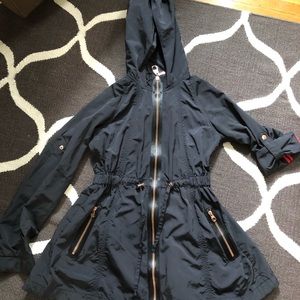 Ted Baker Women's Hooded Coat With Rose Gold Zip